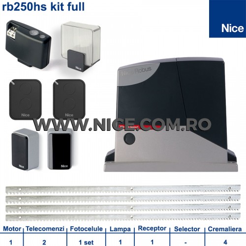 Automatizari porti culisante Nice Robus250HS Kit Full